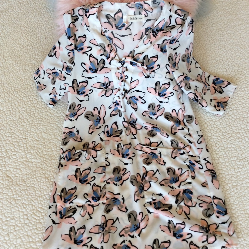 Boutique Faithful and True Dress Off White M